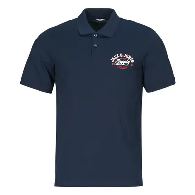 Jack & Jones JJELOGO POLO SS 2 COL SS24 SN Tmavě modrá