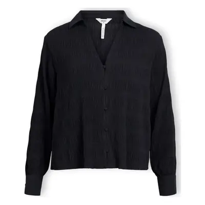 Object Stina Shirt L/S - Black Černá