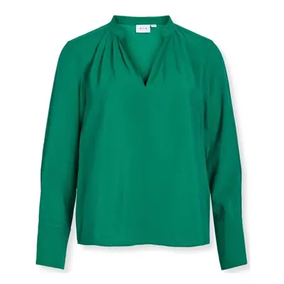 Vila Top Milla L/S - Ultramarine Green Zelená