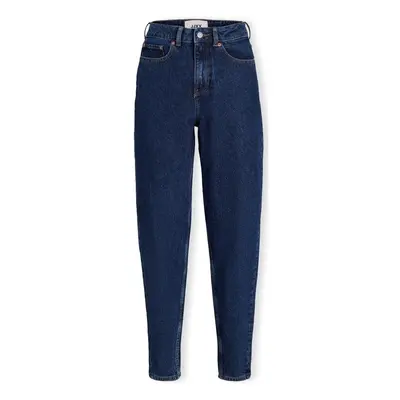 Jjxx Noos Lisbon Mom Jeans - Dark Blue Denim Modrá