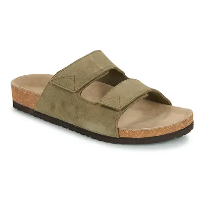 Selected SLHBASTIAN SUEDE STRAP SLIDER B Khaki