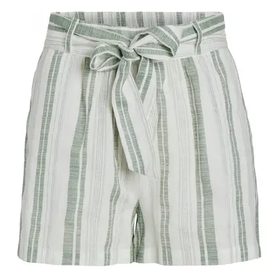 Vila Etni Shorts - Cloud Dancer/Green Bílá