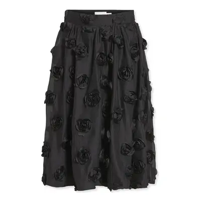 Vila Flory Skirt L/S - Black Černá