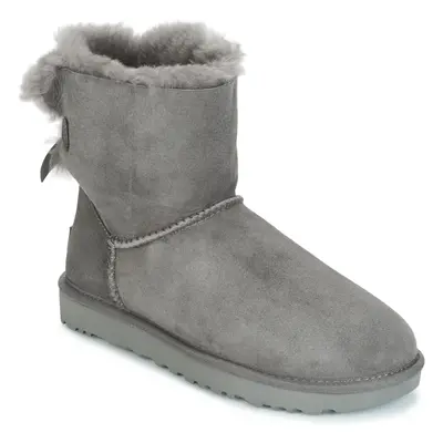 UGG MINI BAILEY BOW II Šedá