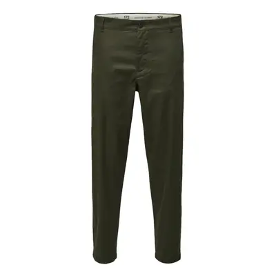 Selected Slim Tape Repton 172 Flex Pants - Forest Night Zelená