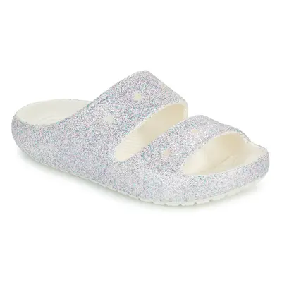 Crocs Classic Glitter Sandal v2 K Bílá