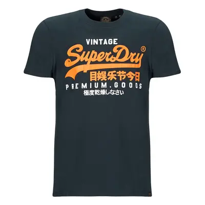 Superdry VL DUO TEE Tmavě modrá