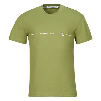 Calvin Klein Jeans LOGO REPEAT TEE Khaki