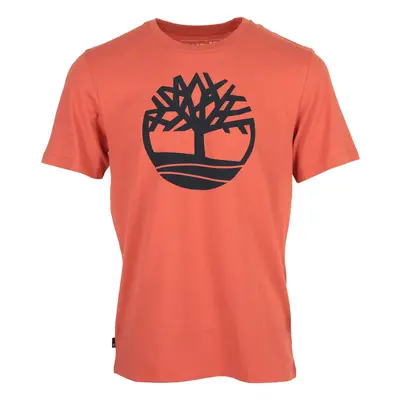 Timberland Tree Logo Short Sleeve Červená