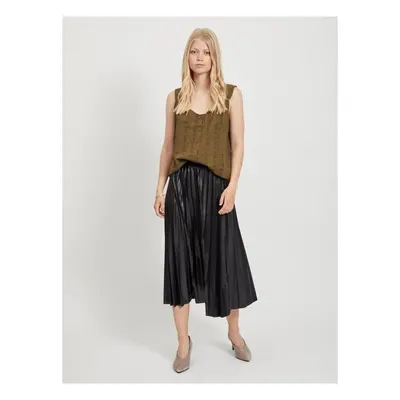 Vila Nitban Midi Skirt - Black Černá