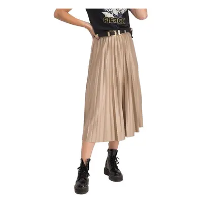 Vila Nitban Midi Skirt - Sand Shell Béžová