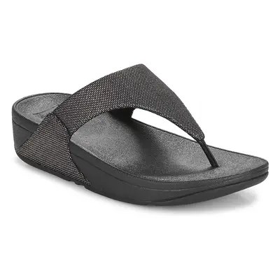 FitFlop Lulu Glitz-Canvas Toe Černá