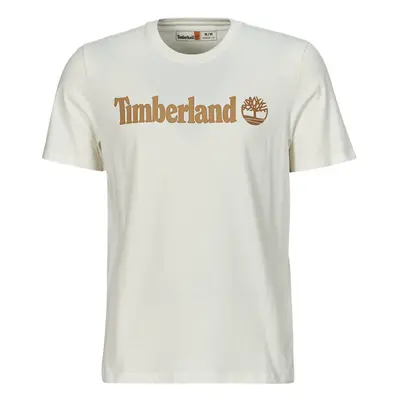 Timberland Linear Logo Short Sleeve Tee Bílá