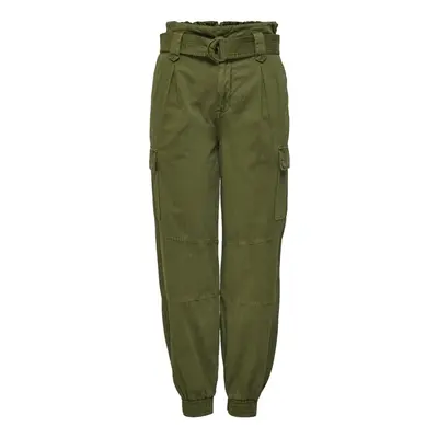 Only Pants Saige Cargo - Olive Drab Zelená