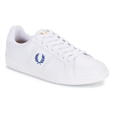 Fred Perry B721 Leather / Towelling Bílá