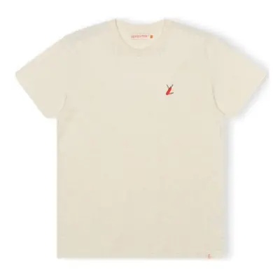 Rvlt Revolution T-Shirt Regular 1343 SUR - Off-White/Melange Bílá