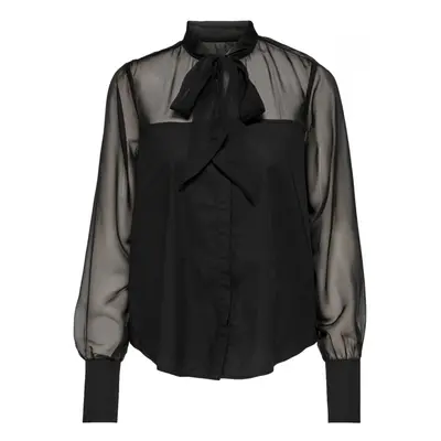 La Strada shirt Costel L/S- Black Černá