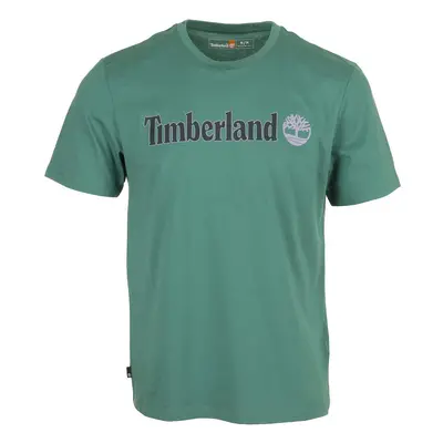 Timberland Linear Logo Short Sleeve Zelená