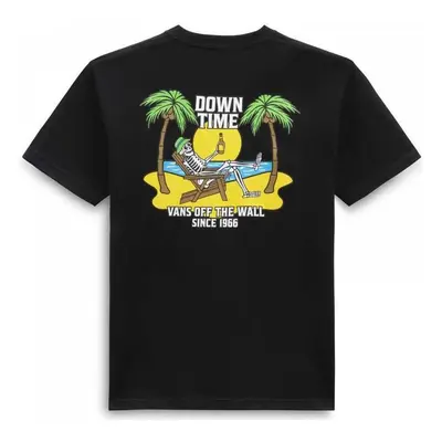 Vans down time ss tee Černá