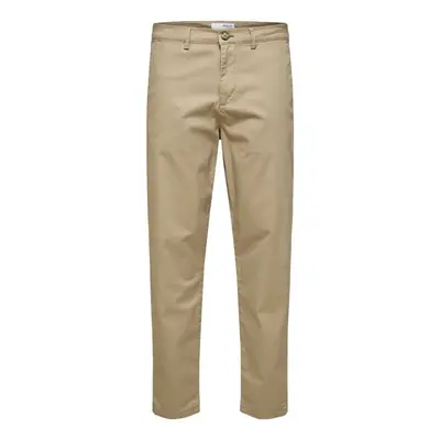 Selected Noos Slim Tape New Miles Pants - Greige Béžová