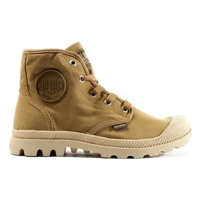 Palladium Pampa Hi Wax - Olive/Warm Sand Hnědá