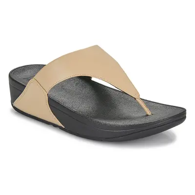 FitFlop Lulu Leather Toepost Béžová