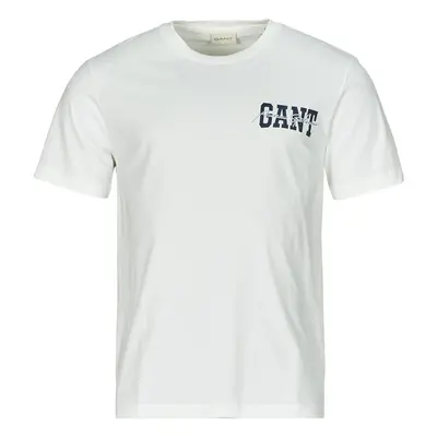 Gant ARCH SCRIPT SS T-SHIRT Bílá