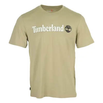 Timberland Linear Logo Short Sleeve Zelená