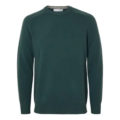 Selected Noos New Coban Knit - Green Gables/Kelp Zelená