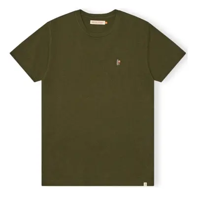 Rvlt Revolution T-Shirt Regular 1364 POS - Army Mel Zelená