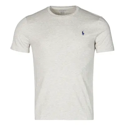 Polo Ralph Lauren T-SHIRT AJUSTE COL ROND EN COTON LOGO PONY PLAYER Šedá