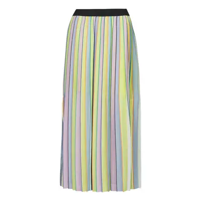 Karl Lagerfeld stripe pleated skirt ruznobarevne