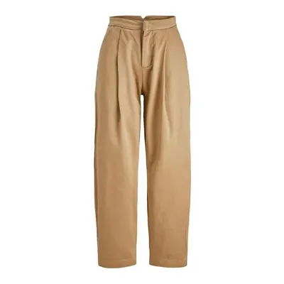 Jjxx Zoe Relaxed Pants - Petrified Oak Hnědá