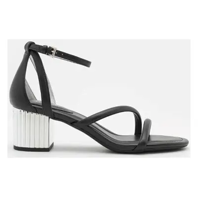 MICHAEL Michael Kors 40H3P0MS2L PORTER STRAPPY MID SANDAL Černá