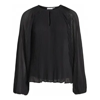 Vila Top Celine L/S - Black Černá