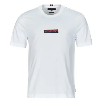 Tommy Hilfiger MONOTYPE BOX TEE Bílá