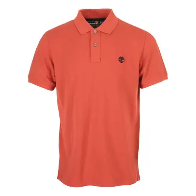 Timberland Pique Short Sleeve Polo Červená