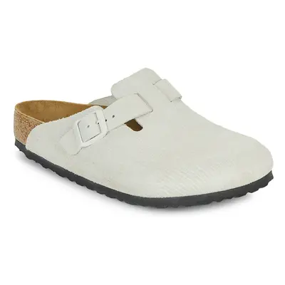 Birkenstock Boston LEVE Corduroy Antique White Béžová