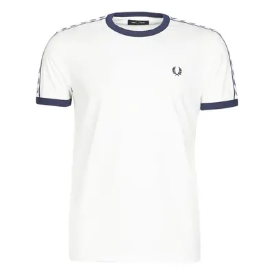 Fred Perry TAPED RINGER T-SHIRT Bílá