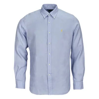 Polo Ralph Lauren CHEMISE COUPE DROITE EN LIN Modrá