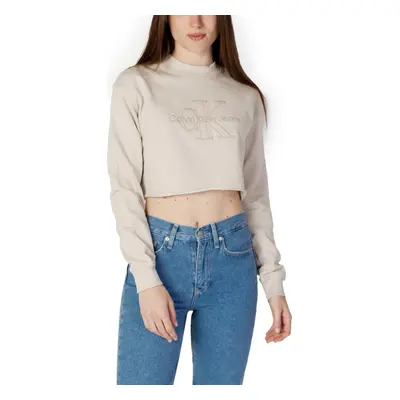 Calvin Klein Jeans EMBROIDERED MONOLOGO CROP J20J220696 Béžová