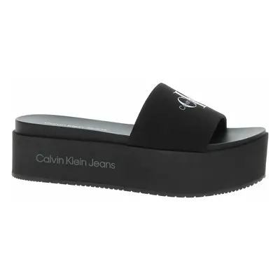 Calvin Klein Jeans Dámské pantofle YW0YW01036 BDS Black Černá