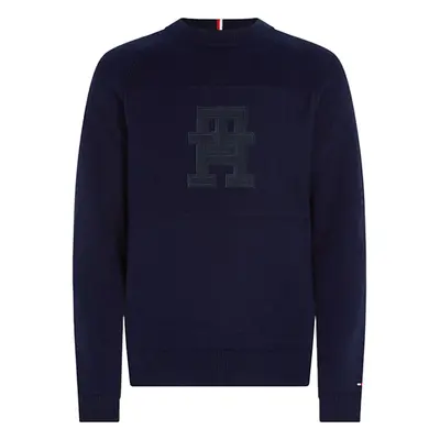 Tommy Hilfiger MONOGRAM CREW NECK MW0MW33085 Modrá