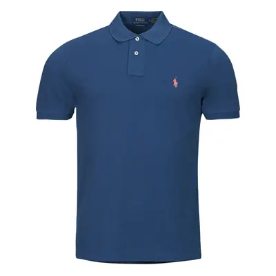 Polo Ralph Lauren POLO AJUSTE DROIT EN COTON BASIC MESH Modrá