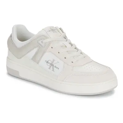 Calvin Klein Jeans BASKET CUP LOW LACEUP LTH ML MTR Bílá