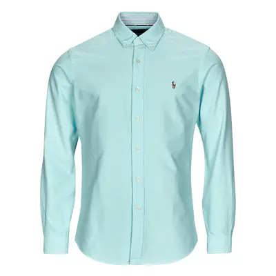 Polo Ralph Lauren CHEMISE COUPE DROITE EN OXFORD Modrá