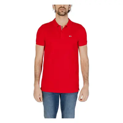 Tommy Hilfiger SLIM PLACKET DM0DM18312 Červená