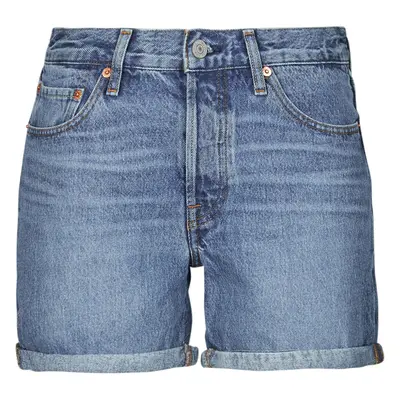 Levis 501® ROLLED SHORT Modrá