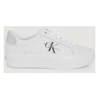 Calvin Klein Jeans VULC FLATFORM LACEUP YW0YW01474 Stříbrná