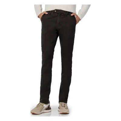 Borghese Firenze - Pantalone Elegante Twill - Fit Slim Hnědá